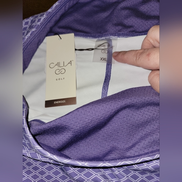CALIA Women's 16" Energize Eagle Golf Skort, Lavender Lattice, XXL, Purple, NWT - Picture 7 of 9